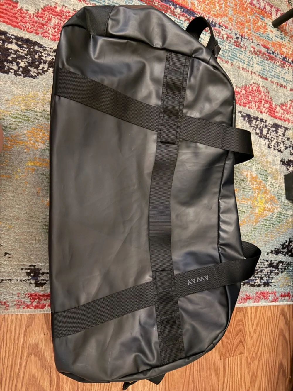 Black Duffel Bag - Water-Resistant Travel Tote. Away luggage brand